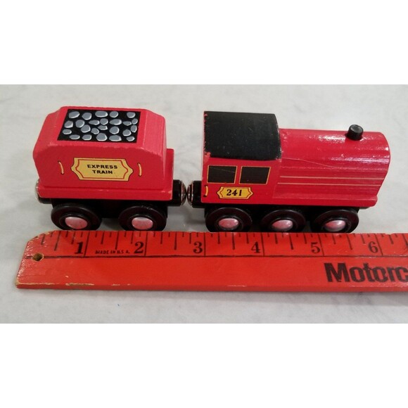Melissa and Doug train engine and coal car trains - Picture 3 of 8